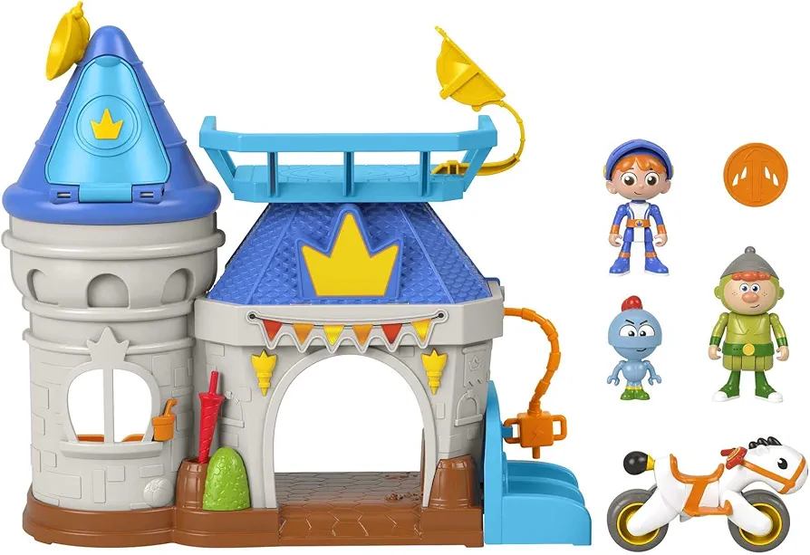 Fisher-Price Gus The Itsy Bitsy Knight, Kingdom Castle Playset with 3 Characters and Pony Vehicle for Preschool Pretend Play Ages 3+