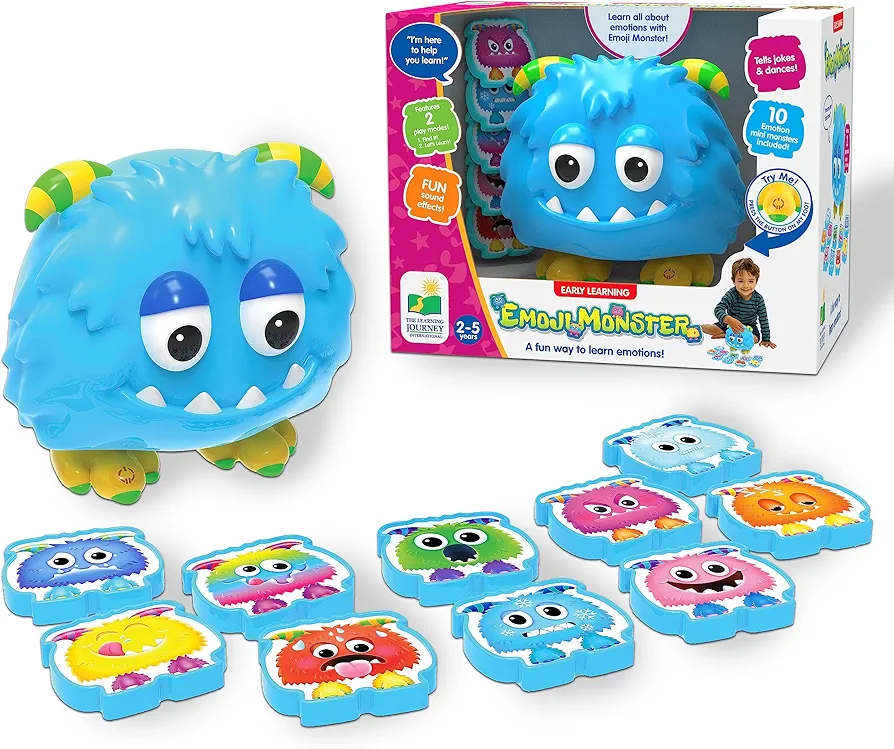 The Learning Journey Early Learning Emoji Monster – Teaching Toddler Toys & Gifts for Boys & Girls Ages 2 Years and Up