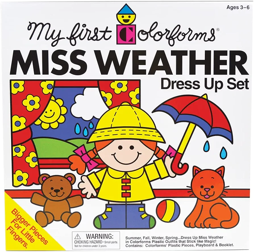 Colorforms My First Colorforms Miss Weather Set Brown/a