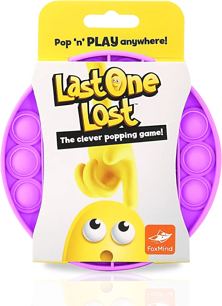 FoxMind, Last One Lost, Tactile Logic Travel Game for Kids, Family, and Friends - Purple