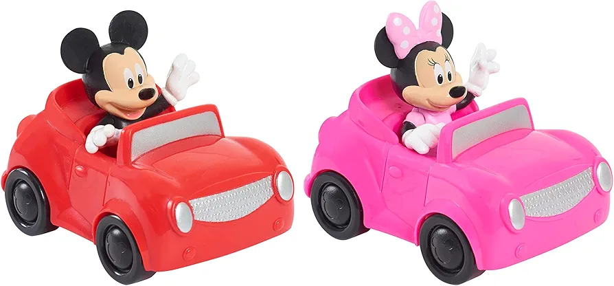 Disney Junior Mickey Mouse on the Move Figure and Vehicles 2-Pack Set, Officially Licensed Kids Toys for Ages 3 Up by Just Play