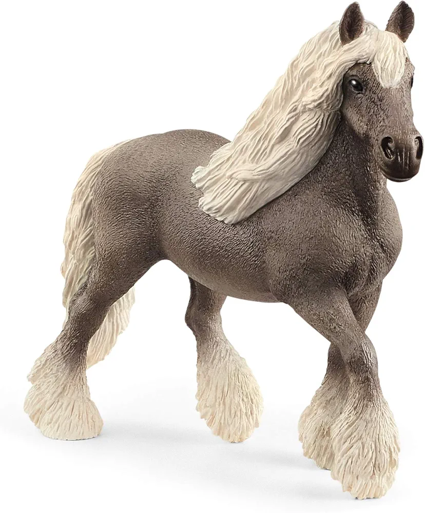 Schleich Farm World Realistic Silver Dapple Mare Gray Horse Figurine - Highly Detailed and Durable Farm Animal Figurine for Boys and Girls, Gift for Kids Ages 3+