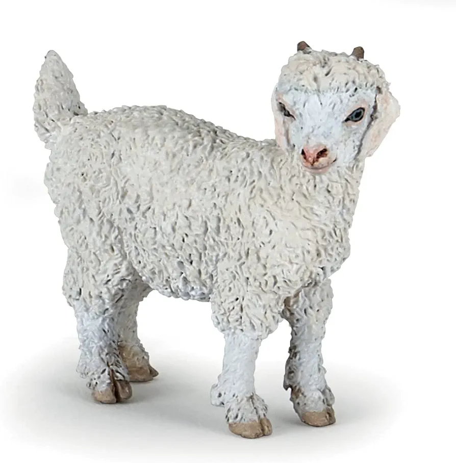 Papo -Hand-Painted - Figurine -Farmyard Friends -Young Angora Goat -51171 - Collectible - for Children - Suitable for Boys and Girls - from 3 Years Old