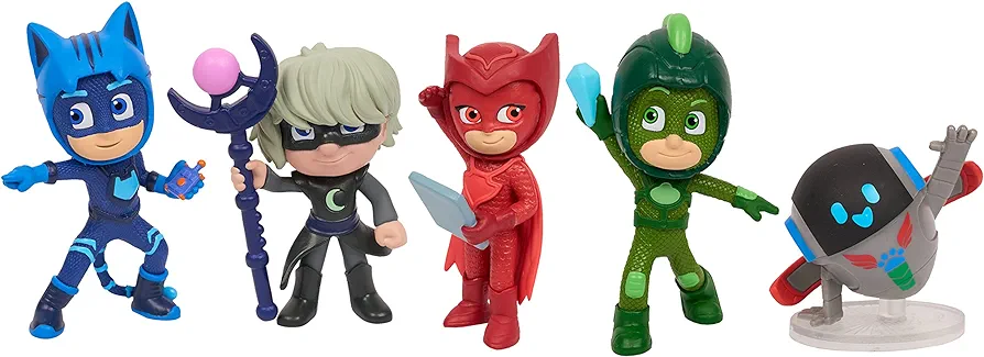 PJ Masks Super Moon Adventure Collectible Figures, 5 Pack, Kids Toys for Ages 3 Up by Just Play