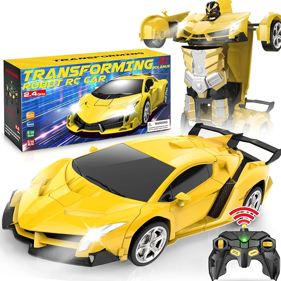 Dolanus Remote Control Car - Transform Robot RC Cars, Toys for Ages 5-7, Kids Toys, 4 Year Old Boy Toys, Toys for 3 4 5 6 7 8 10 12 Years Old Boy, Gifts for Boys Kids Toddlers Birthday