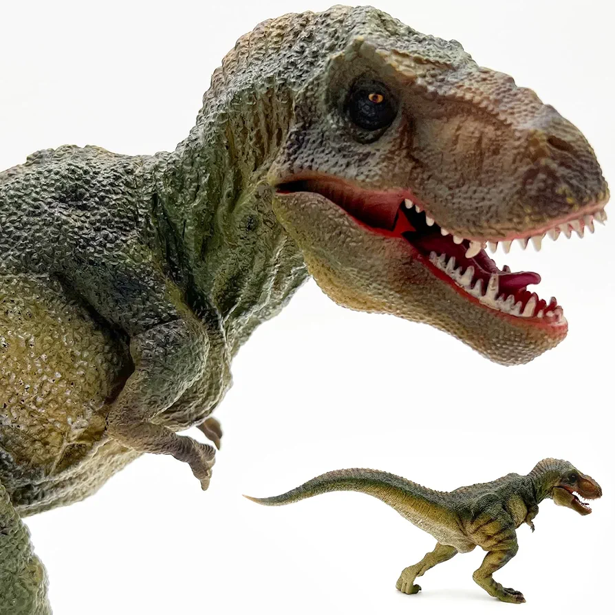 Gemini&Genius Large Tyrannosaurus Rex Dinosaur Toy Figure for Boys and Girls Ages 3+ Dino, Sturdy Heavy Plastic T-Rex Action Figure with Moveable Jaw Display for Collectors