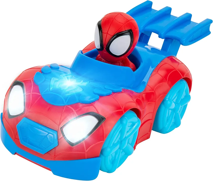 Marvel Spidey and HIS Amazing Friends Flash ‘N’ Dash Web Crawler - Motorized Web Crawler Vehicle with Lights and Sounds - Toys Featuring Your Friendly Neighborhood Spideys