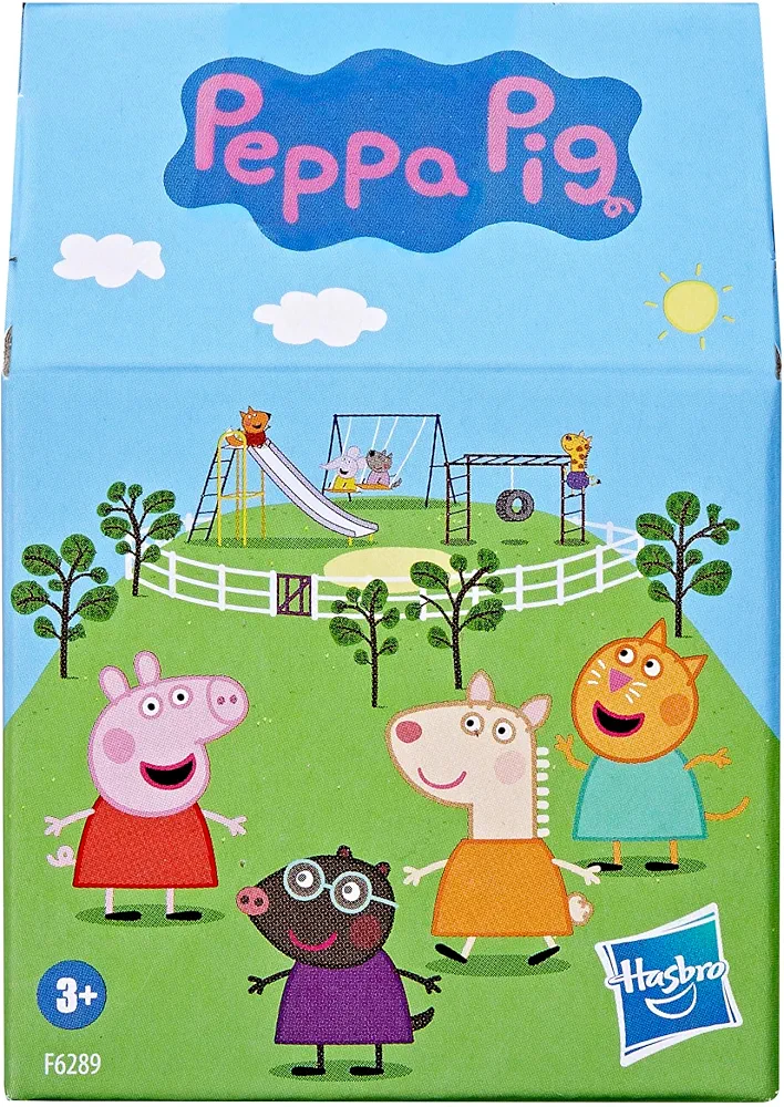 Peppa Pig Toys Peppa's Friends Surprise, 1 of 12 Greta Pig Figures for Collectors, Children's Toys