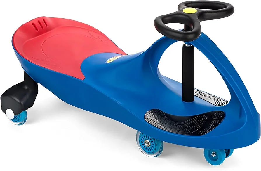 The Original PlasmaCar by PlaSmart Inc. – Polyurethane PU Wheels – Blue, Ride On Toy, Ages 3 yrs and up – No batteries, gears, or pedals, Twist, Turn, Wiggle for endless fun