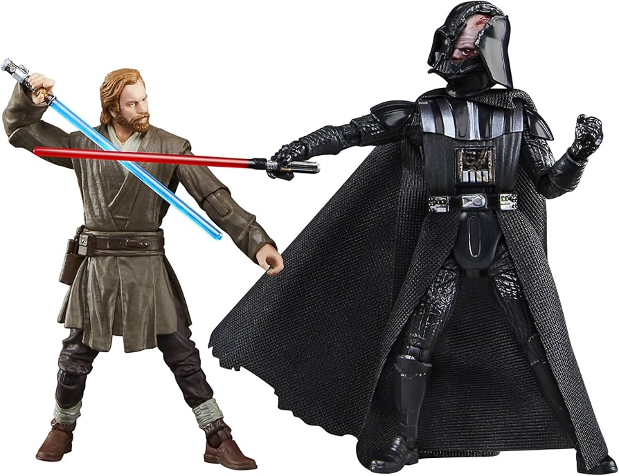 STAR WARS The Vintage Collection Obi-Wan Kenobi (Showdown) & Darth Vader (Showdown), Obi-Wan Kenobi 3.75” Action Figures 2-Pack