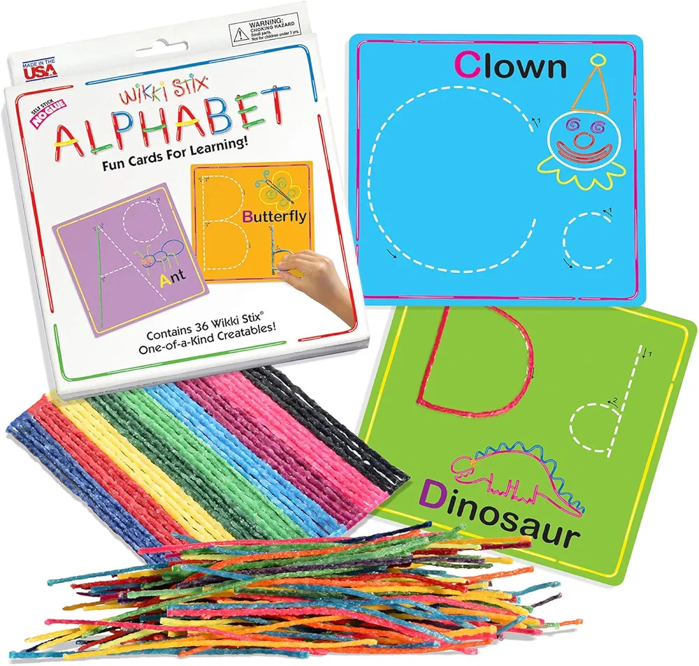 Wikki Stix Alphabet Fun Cards for Learning