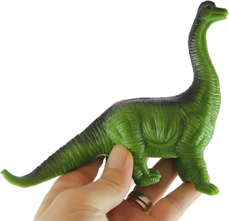 1 Stretchy Dinosaur Toy - Fidget - Stress - Fun - Squishy Toy - Crunchy Bead Filled Sensory (Brachiosaurus)