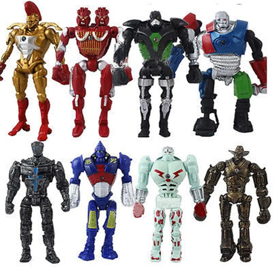 Fortitude - 8x Real Steel Atom Midas Noisey Boy Zeus 13cm PVC Action Figure Set