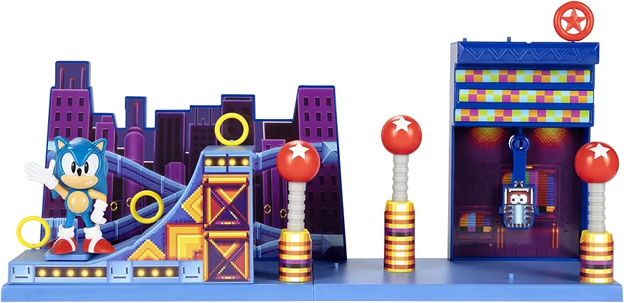 Sonic The Hedgehog Action Figures 2.5" Studiopolis Zone Playset