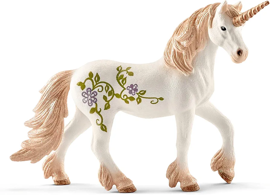 Schleich Sparkling Unicorn Toy from The Princess and The Unicorn bayala Movie for Kids Ages 5-12, White