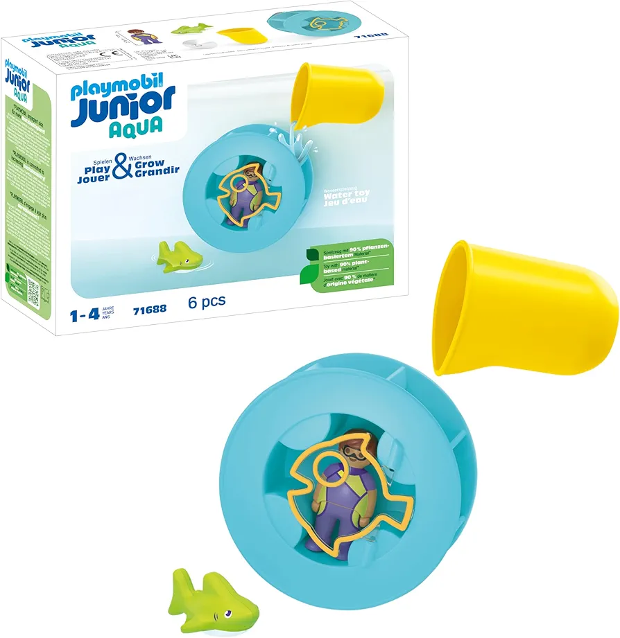 PLAYMOBIL Junior Aqua: Water Wheel with Baby Shark