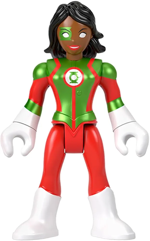 Fisher-Price Replacement Part Imaginext Playset Inspired by DC Superfriends Holiday Theme HML59 - Replacement Poseable Female Green Lantern Figure