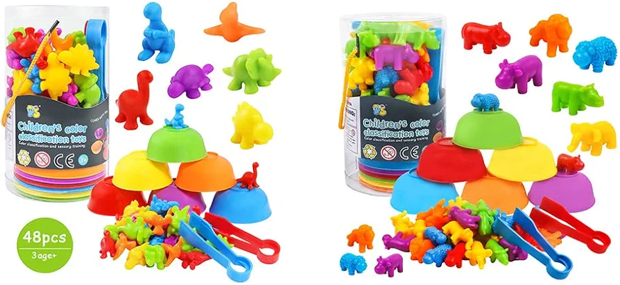 Counting Toys Matching Game for Kids with Sorting Bowls Sensory Toys