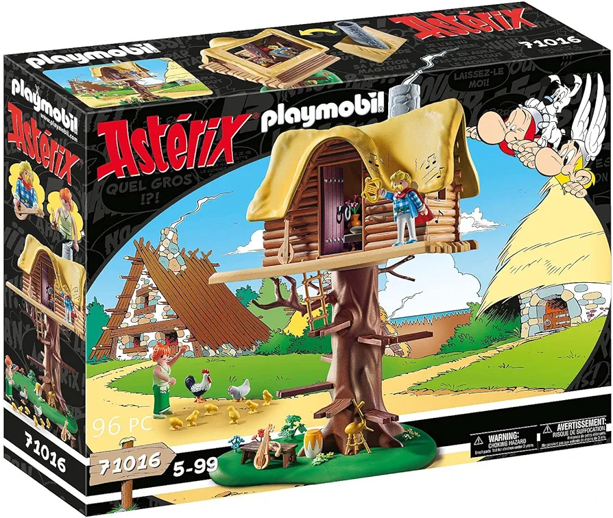 Playmobil Asterix 71016 Cacofonix with Treehouse, Toy for Children Ages 5+