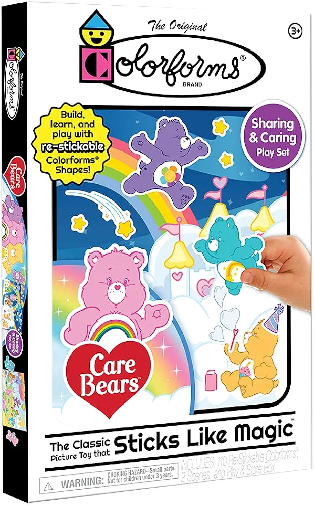 Colorforms Play Set -- Care Bears -- The Classic Picture Toy that Sticks Like Magic (Cover artwork may vary) For Ages 3+