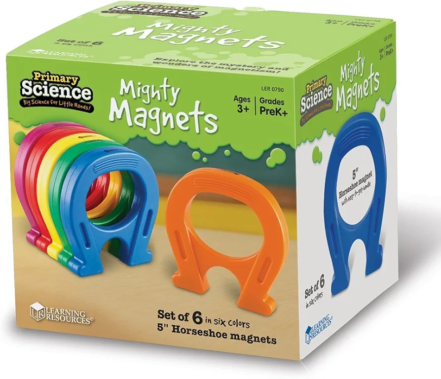 Learning Resources Mighty Magnets, Set of 6