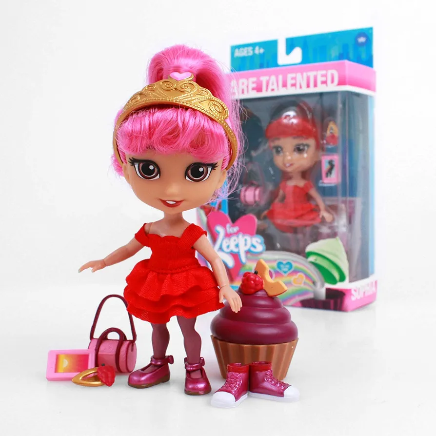 Loyal Subjects - for Keeps Sophia Girl with Cupcake Keepsake Hot Pink 5 Action Figure (Net)