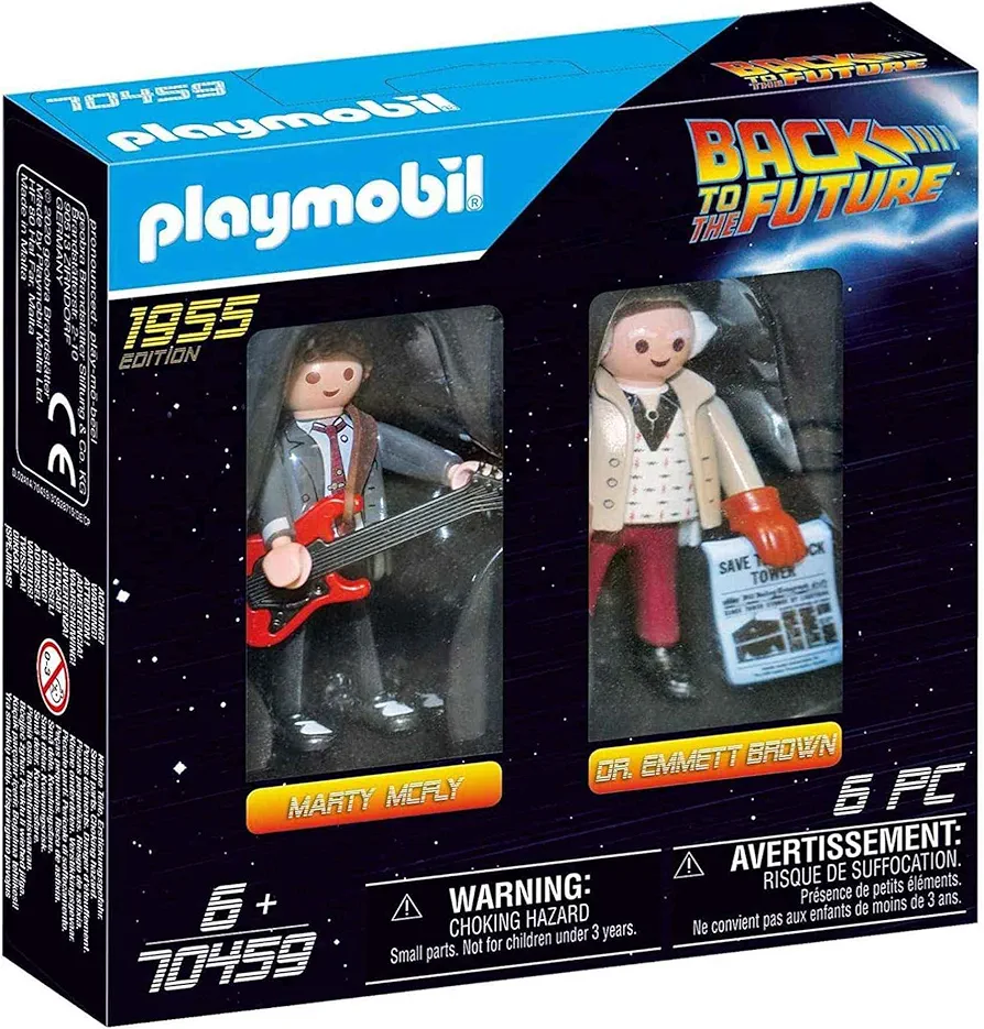 Playmobil 70459 Back to The Future Marty and Doc, for Children Ages 6+, Fun Imaginative Role-Play, PlaySets Suitable for Children Ages 4+