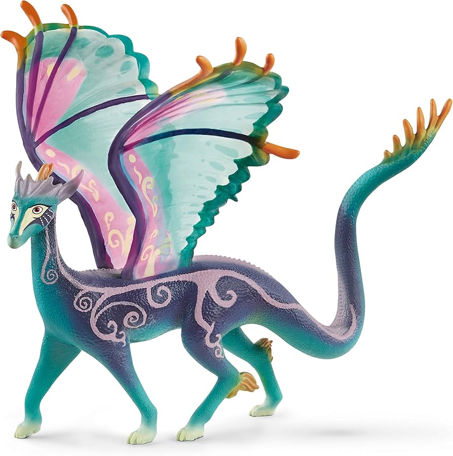 Schleich bayala MOVIE, Fairy Princess and the Unicorn Character Toys, Antylar Dragon Toy Figurine, Ages 5+