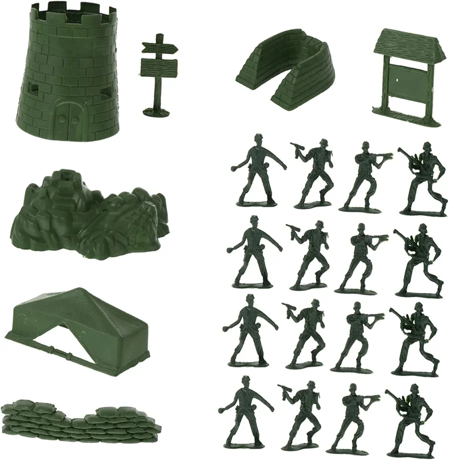 Abaodam 100pcs Soldier Model Childrens Toys Children’s Toys Models Action Figure Toys for 2 Year Old Boy Soldier Toys for Kids Plastic Soldier Mini Model Mold