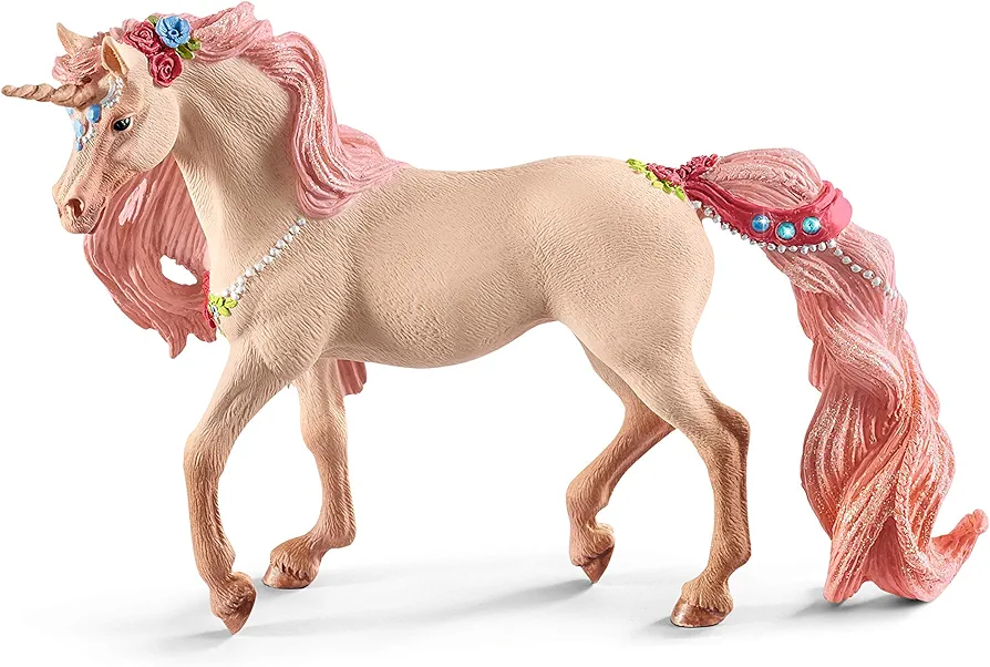 Schleich bayala Animal Figurine, Unicorn Toys for Girls and Boys 5-12 years old, Decorated Unicorn Mare