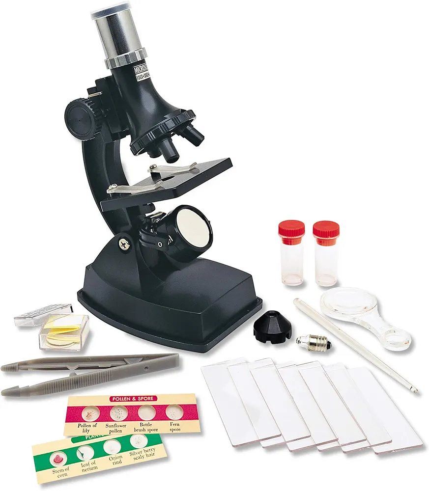 Learning Resources Elite Microscope, Microscope for Kids, Science Toys for Kids, 21 Pieces, Ages 8+