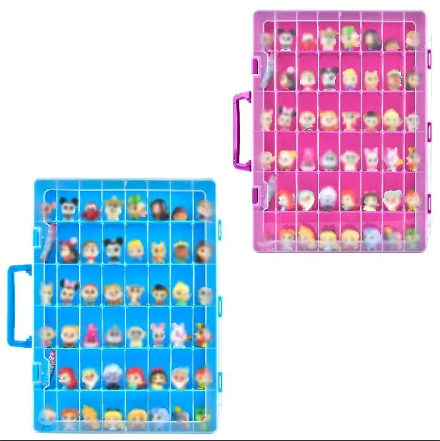 Display Case Compatible with Disney Doorables Collectible Mini Figures. Toys Storage Organizer Container for Multi Peek/ for Village Peek Characters/ for Enchanted Princess Playset (Box Only)