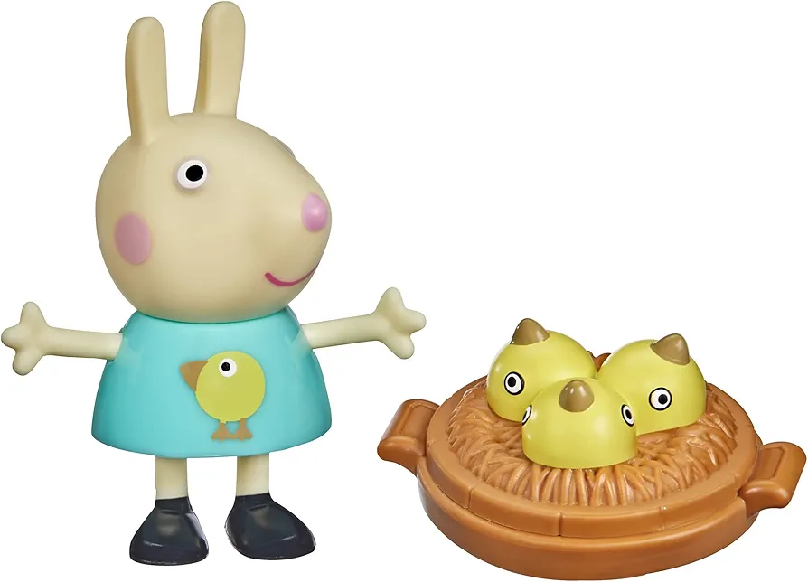 Peppa Pig Peppa’s Adventures Peppa’s Fun Friends Preschool Toy, Rebecca Rabbit Figure, Ages 3 and Up