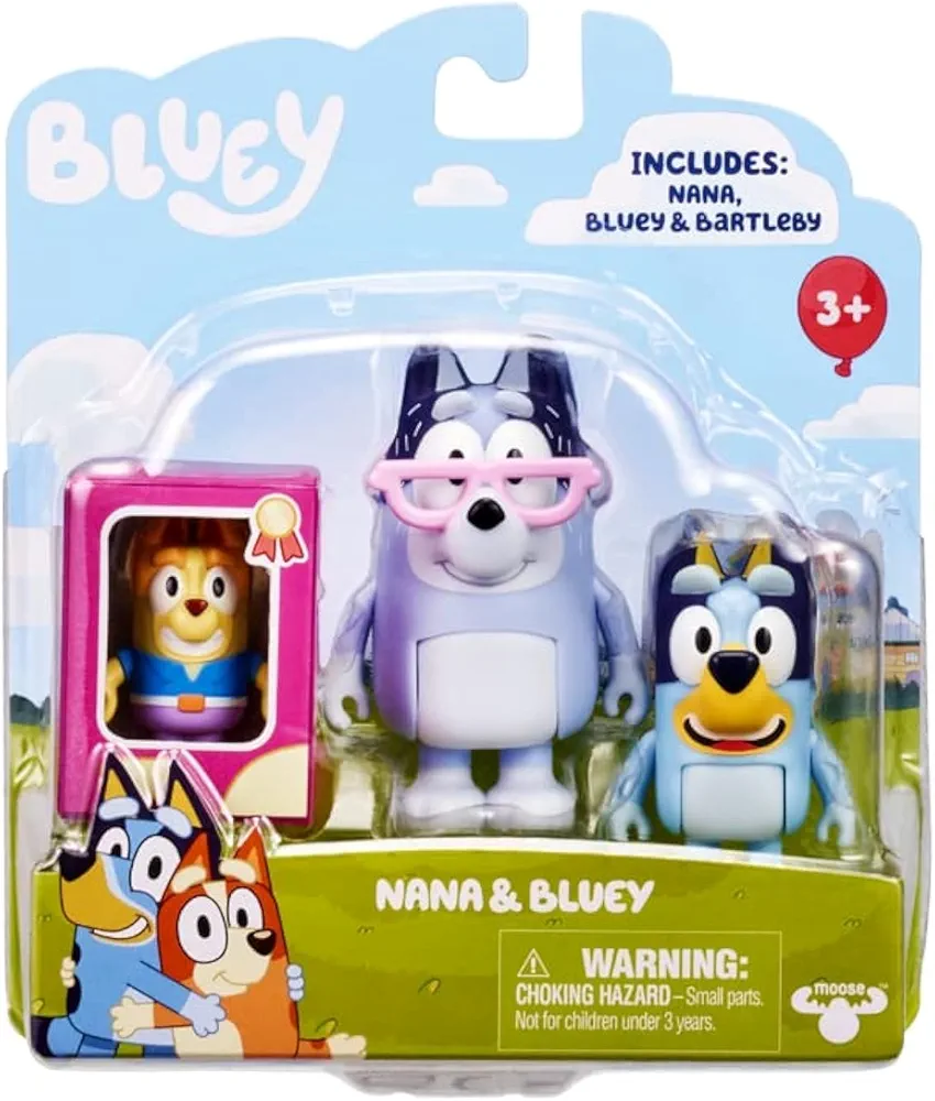 Bluey Nana & Bluey Mini Figure Pack