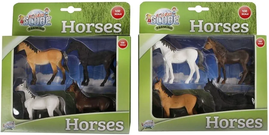 Van Manen Farming Horses (4 Assorted Designs, Scale 1:32) - 570199,Assorted,White