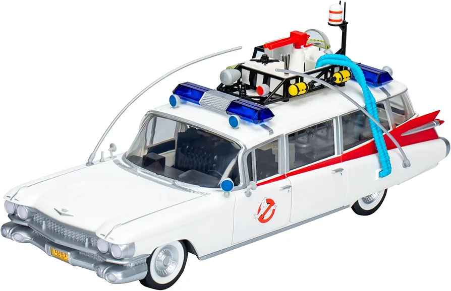 Ghostbusters Plasma Series Ecto-1 (1984), 1:18 Scale Toy Car, Toys for Ages 14+