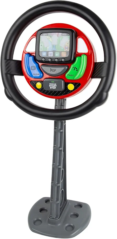 Casdon Sat Nav Steering Wheel | Toy Steering Wheel For Children Aged 3+ | Provides Endless Excitement With Spoken Commands And Motoring Sounds 32.1 x 21.9 x 9.2 cm