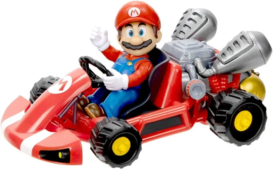 The Super Mario Bros. Movie 2.5”/6cm Mario Figure with Pull Back Racer