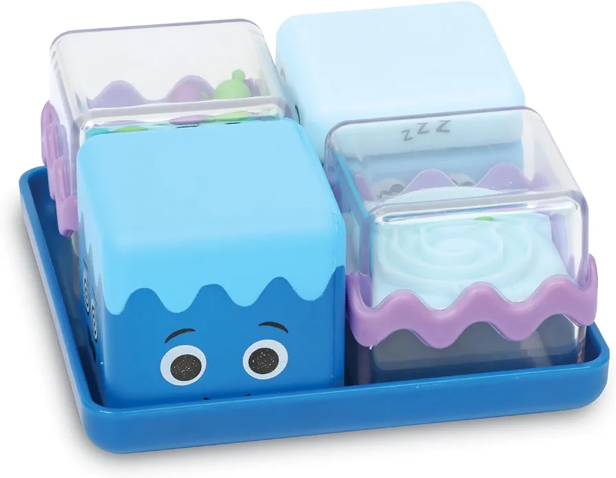 Learning Resources Cool Down Cubes Sensory Fidget Set for Kids Ages 4+, Social Emotional Learning Toys for Kids,Montessori Calming Toys