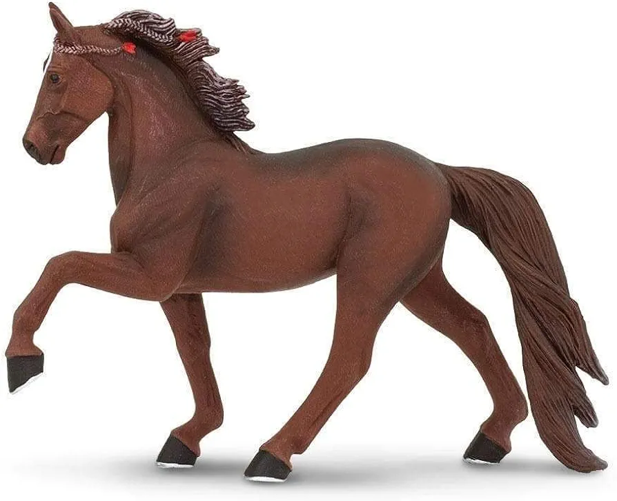 Safari Ltd. Tennessee Walking Horse Figurine - Lifelike 5.25" Model Figure - Educational Toy for Boys, Girls, and Kids Ages 3+