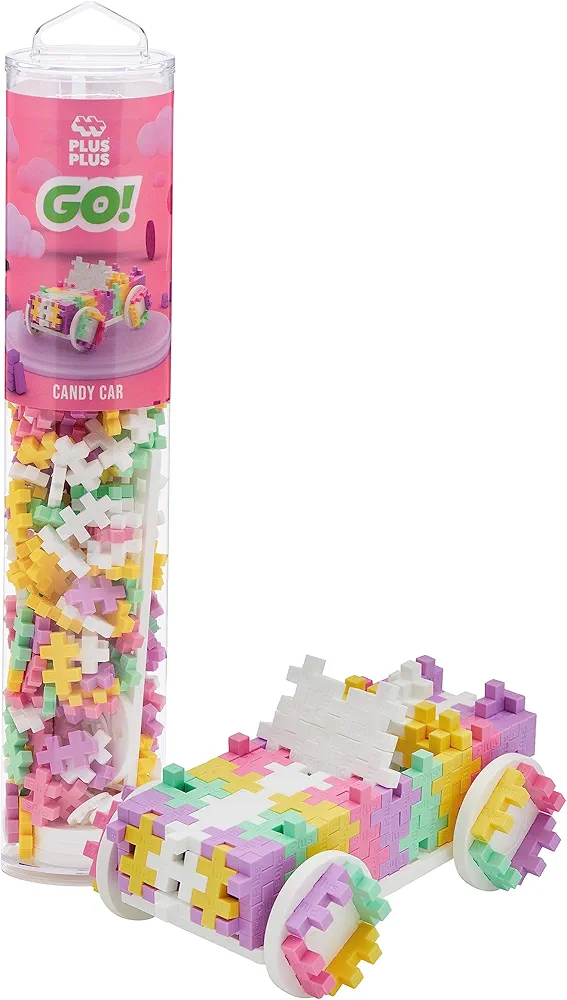 PLUS PLUS Tube Color Car Candy Puzzle, 1 EA