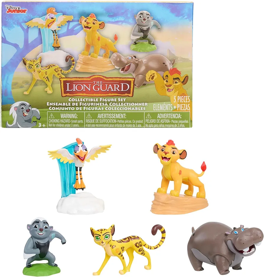 Lion Guard Figures 5 Piece Set, Officially Licensed Kids Toys for Ages 3 Up by Just Play