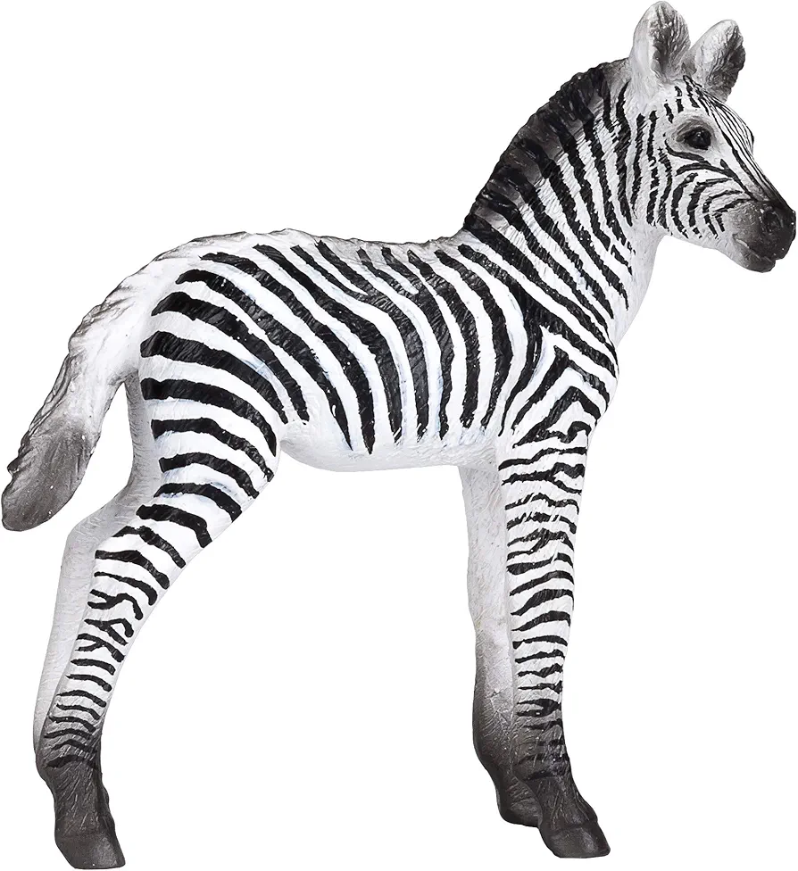 MOJO Zebra Foal Realistic International Wildlife Hand Painted Toy Figurine