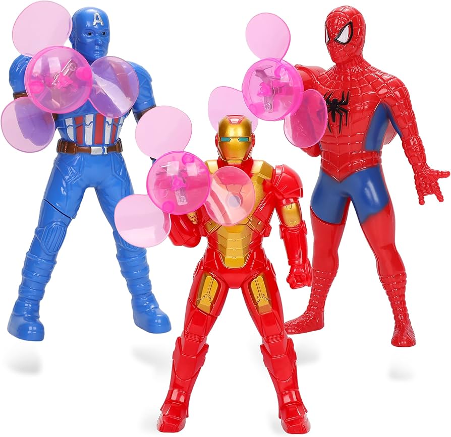 3 Pcs Action Figures Toys Hand Press Small Fan Press Legs Plastic Handheld Portable Fans for Kids Hand Model Intelligence Toy can Collections Display