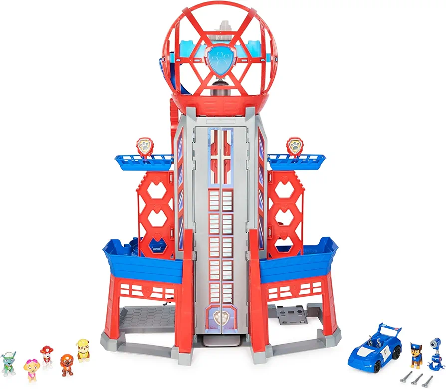 Paw Patrol, Movie Ultimate City 3ft. Tall Transforming Tower with 6 Action Figures, Toy Car, Lights and Sounds, Kids Toys for Ages 3 and up