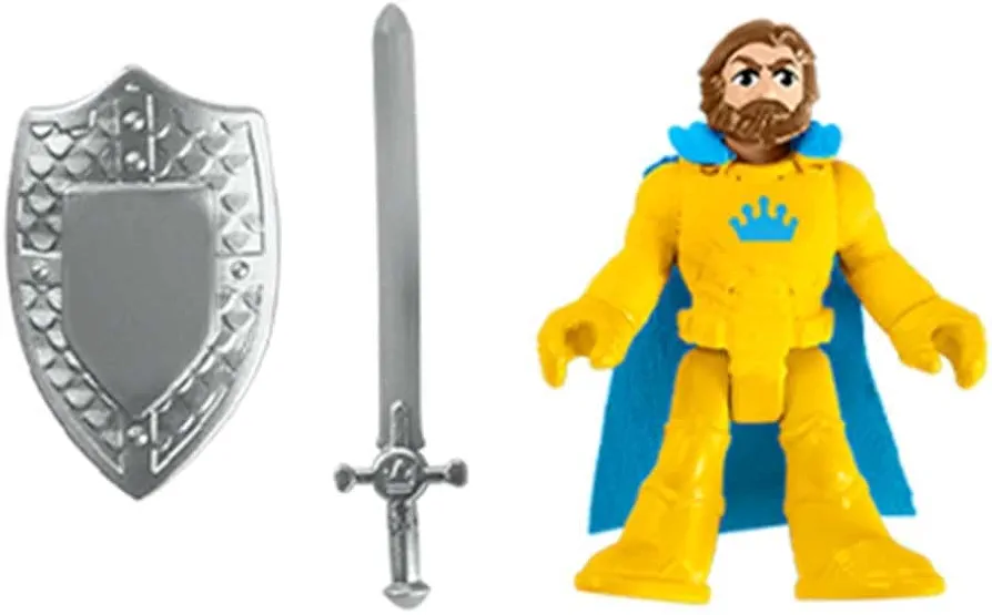 Imaginext Replacement Parts The Lion's Kingdom Castle Playset - HCG45 ~ Replacement King Figure, Sword and Shield