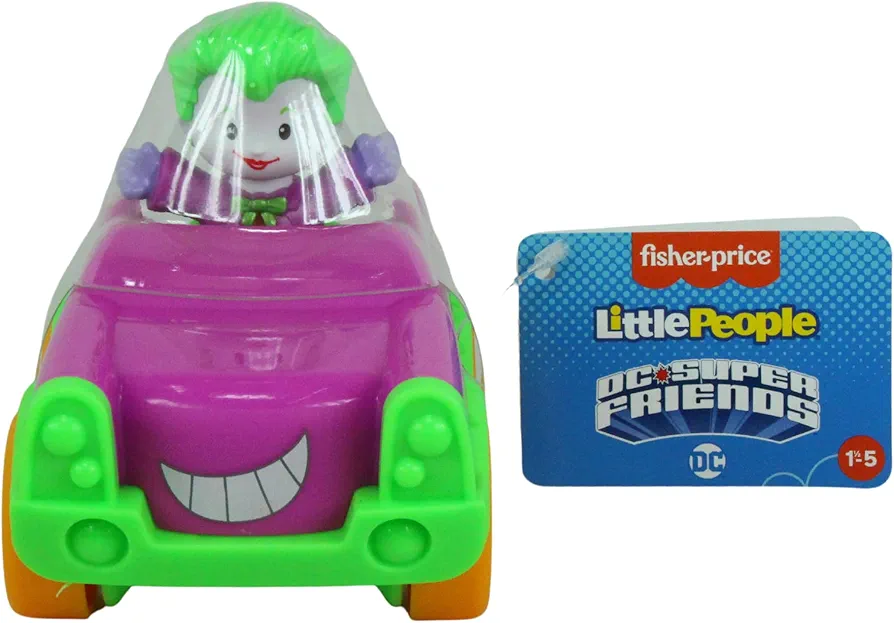 Fisher Price Little People DC Super Friends, Imaginext DC Superhero Toys, Creative, Educational Toys, Fisher Price Joker, Wheelies to Make Story Telling Times More Exciting