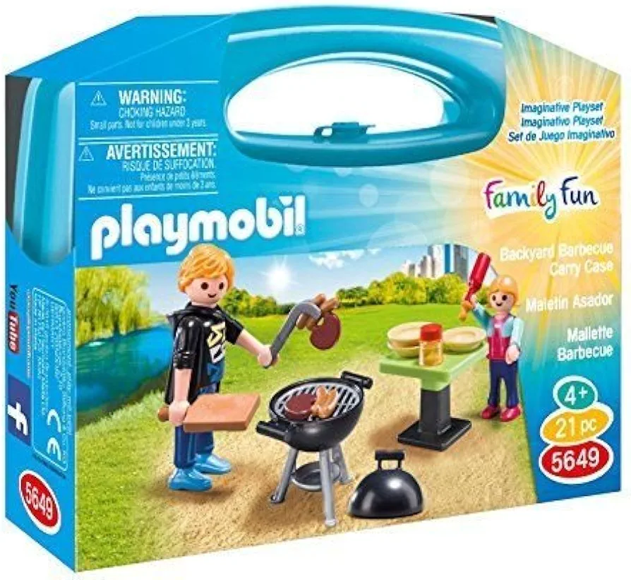 Playmobil 5649 Carrying Case Small ``Barbeque`` Building Kit ^G#fbhre-h4 8rdsf-tg1332235