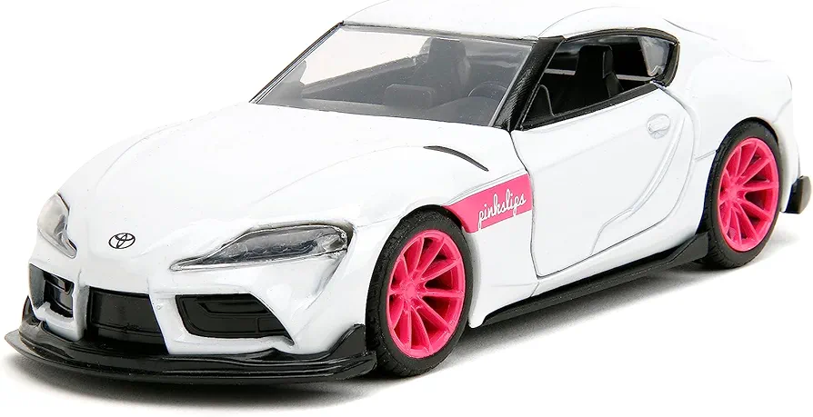 Pink Slips 1:32 W1 2020 GR Toyota Supra Die-Cast Car, Toys for Kids and Adults(White)