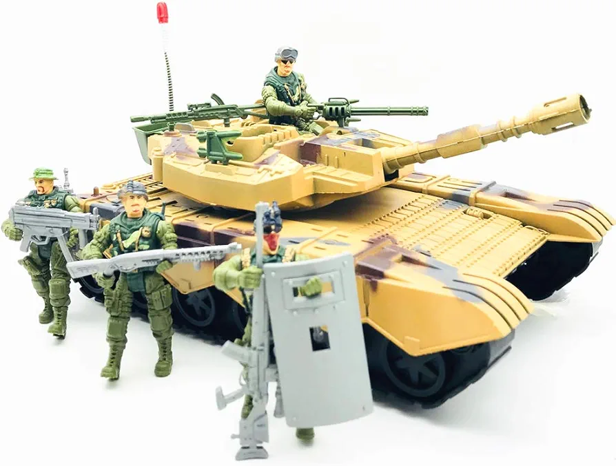 Elite Force Armored Military Tank– Vehicle Playset with Action Figure and Realistic Accessories Military Toy Set for Kids Indoor Outdoor Play Birthday Gift